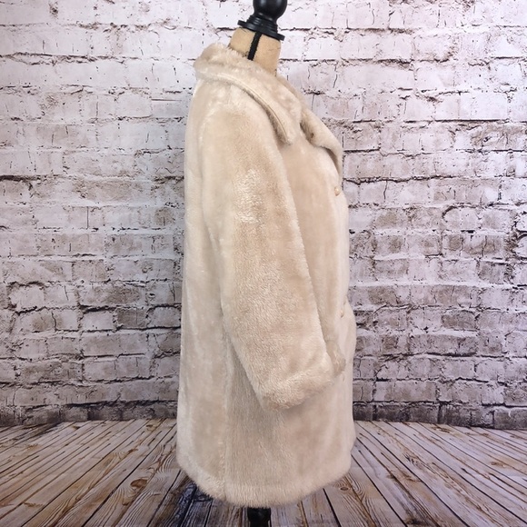 VTG Debutogs Faux Fur Coat Women’s Size M - Picture 3 of 14